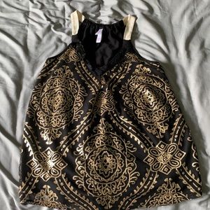 Target Gold & Black Tank Top